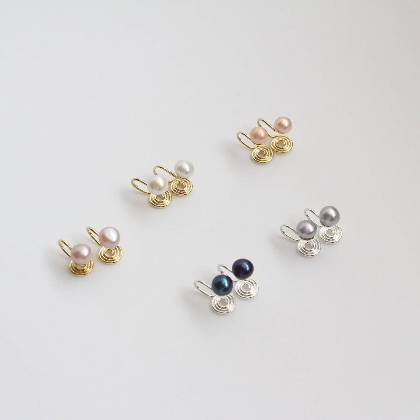 Petite Clip On Pearl Stud Earrings