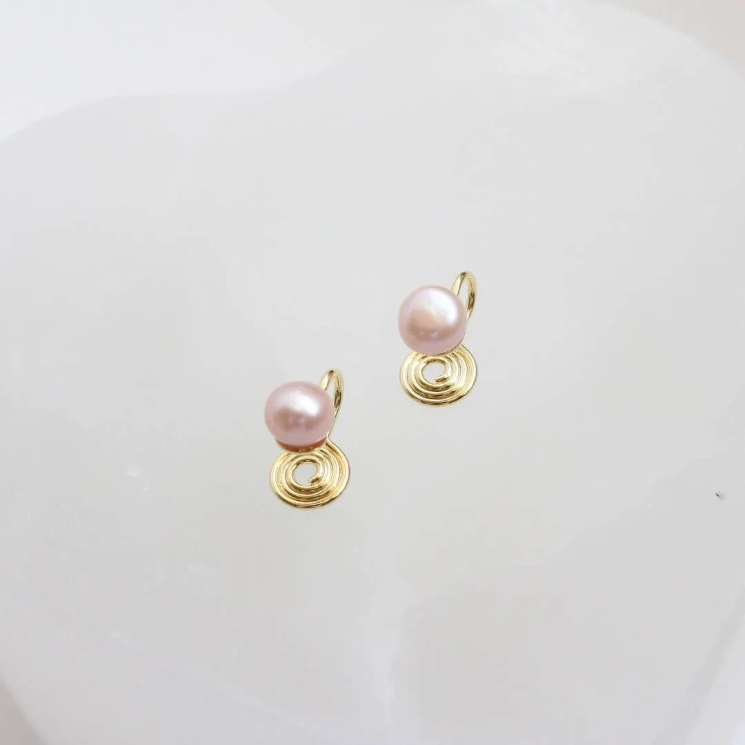Petite Clip On Pearl Stud Earrings