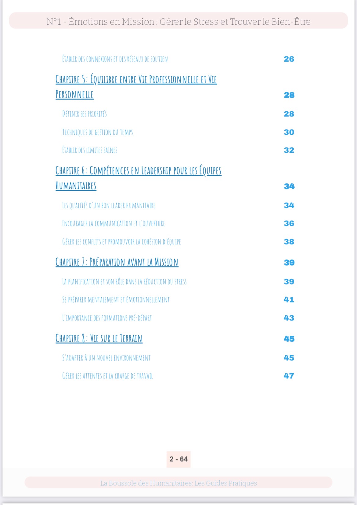  La Boussole de l'Humanitaire - Guide pratique 1 