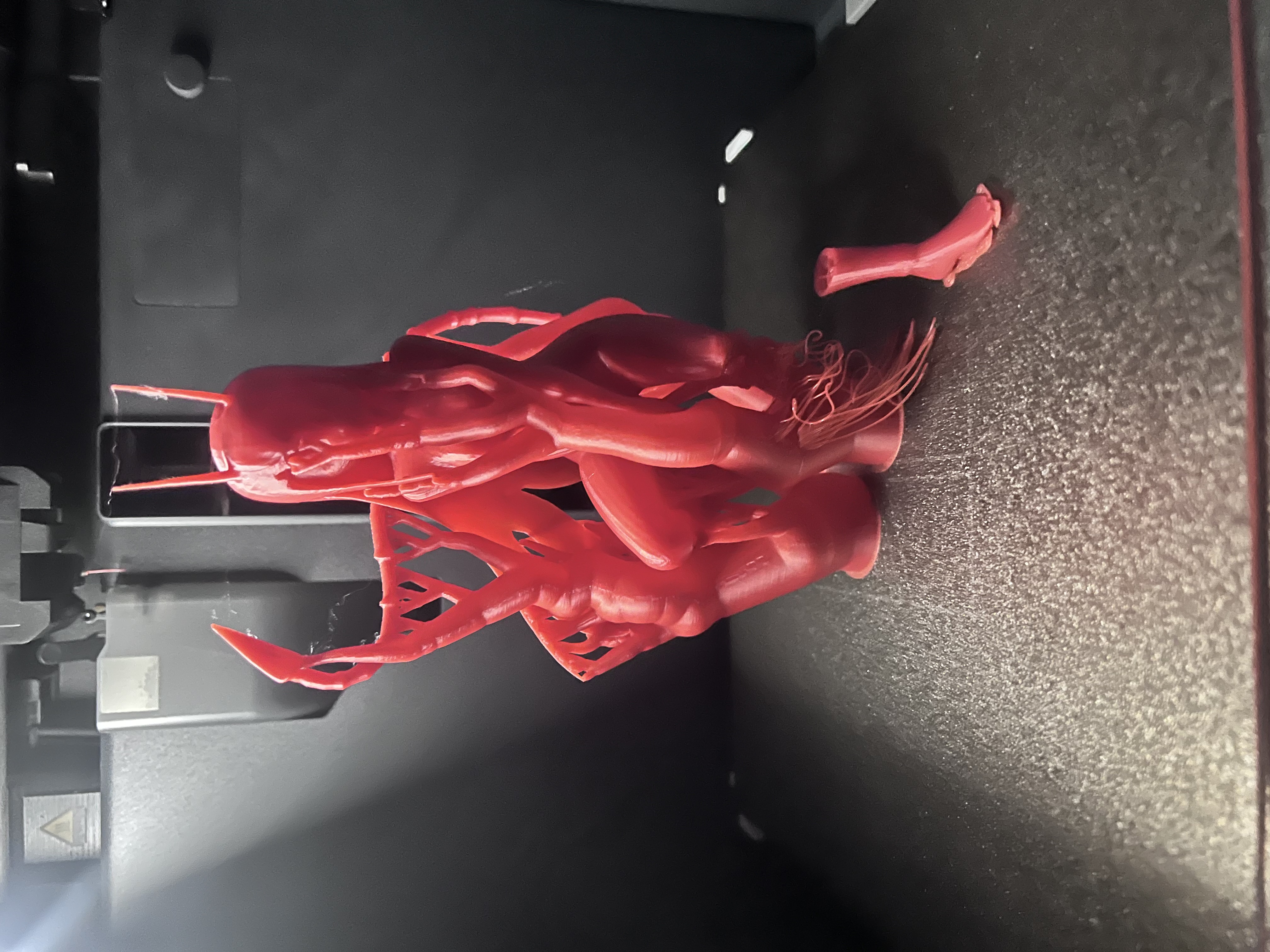Red Devil Anime Girl 3D Printed Figurine
