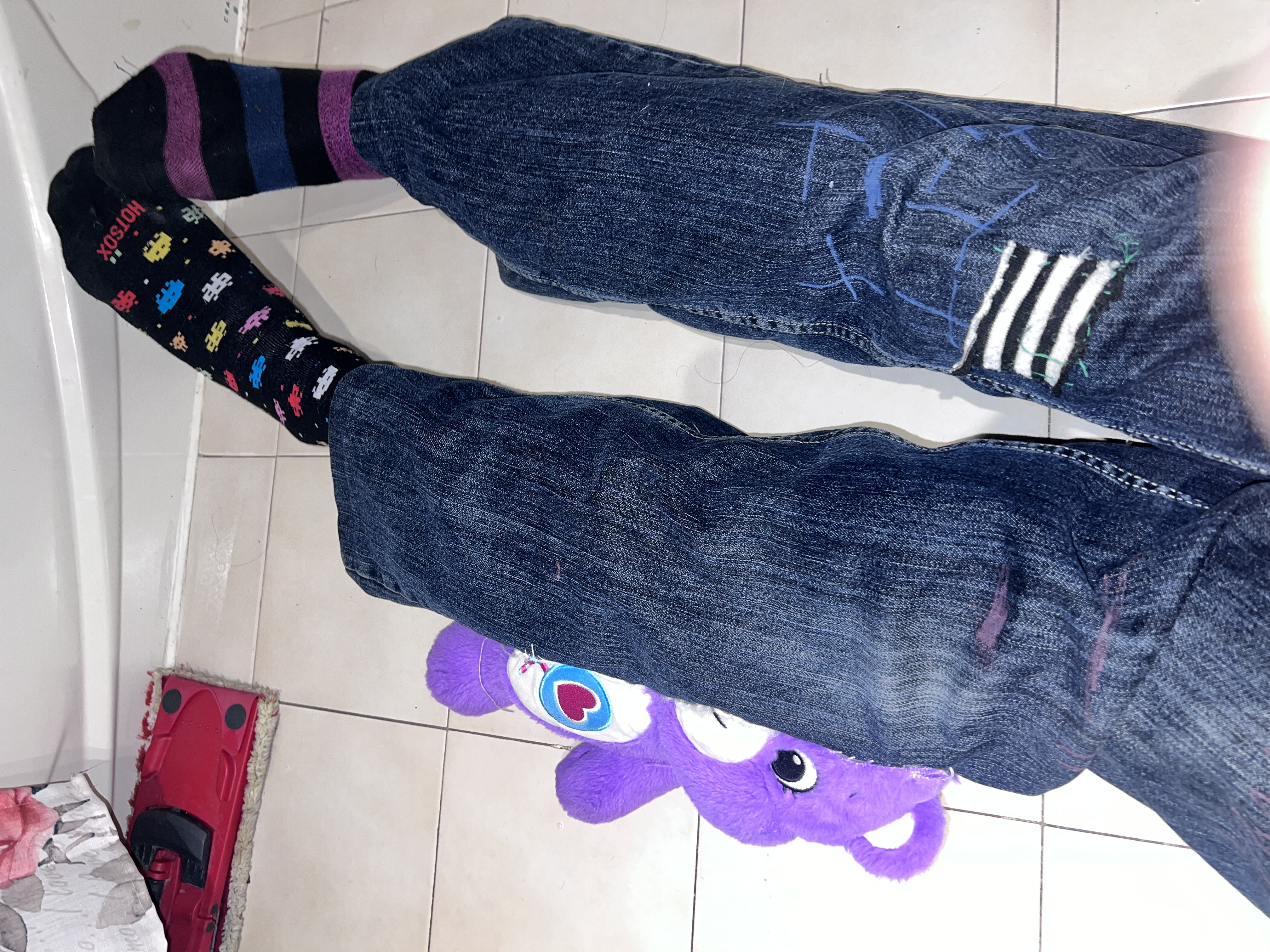 Baggy Purple Bear Plushie