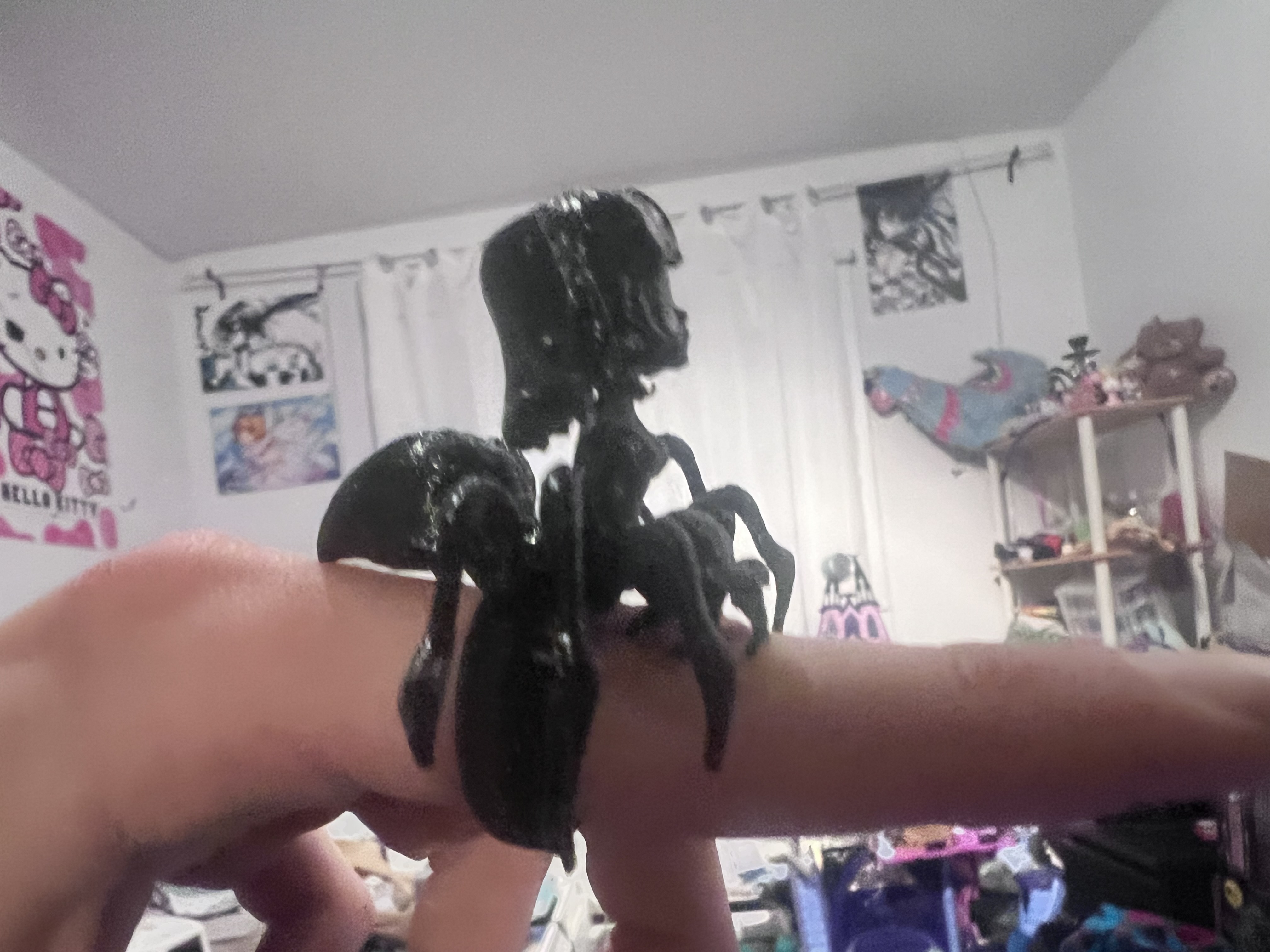 Gothic Spider anime girl ring