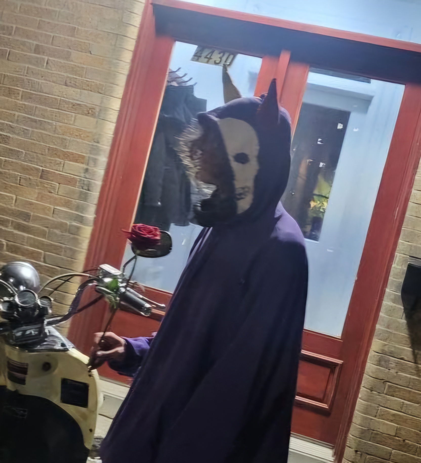 Oversize purple skele demon hoodie