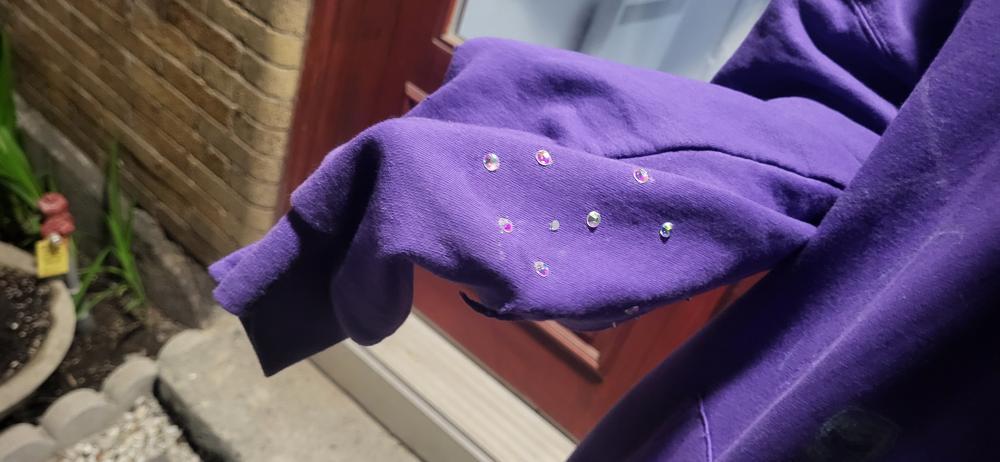 Oversize purple skele demon hoodie