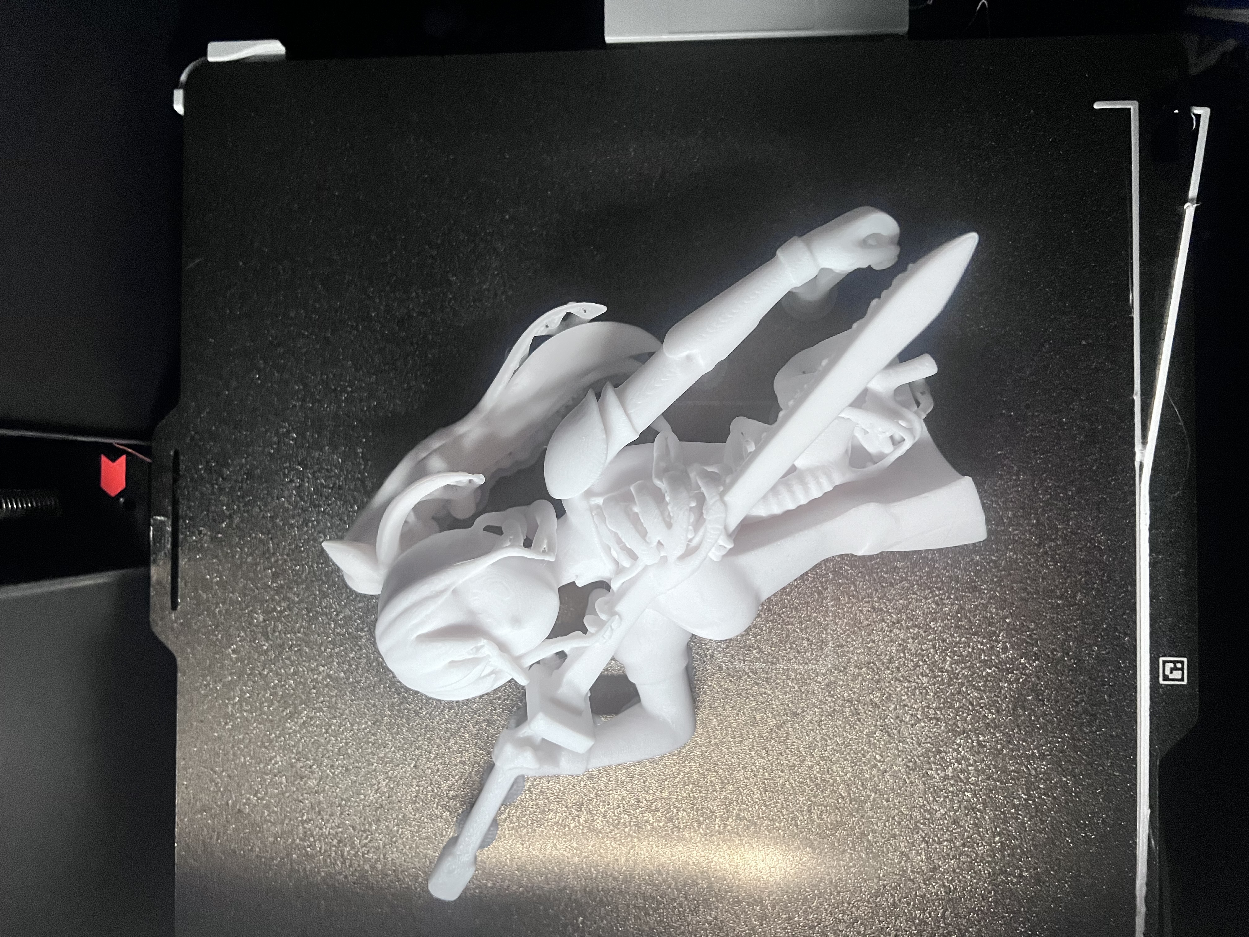 Anime warrior girl khs with sword statue