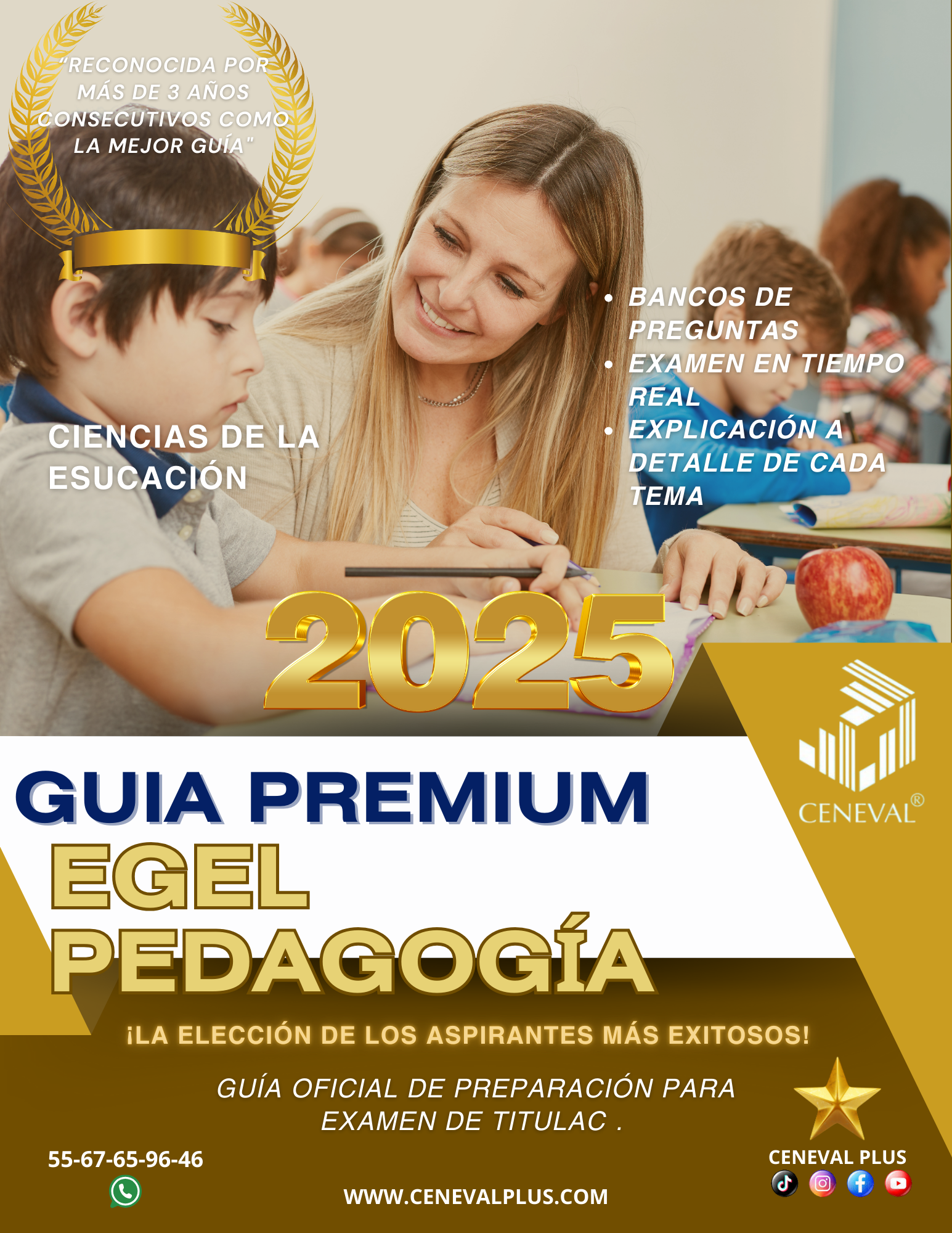 Guía Pedagogía-Ciencias de la Educación EGEL Plus EDU
