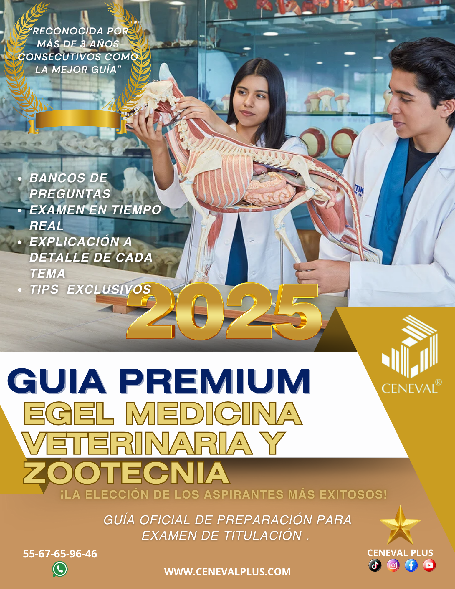 Guía Premium EGEL Medicina Veterinaria y Zootecnia MVZ