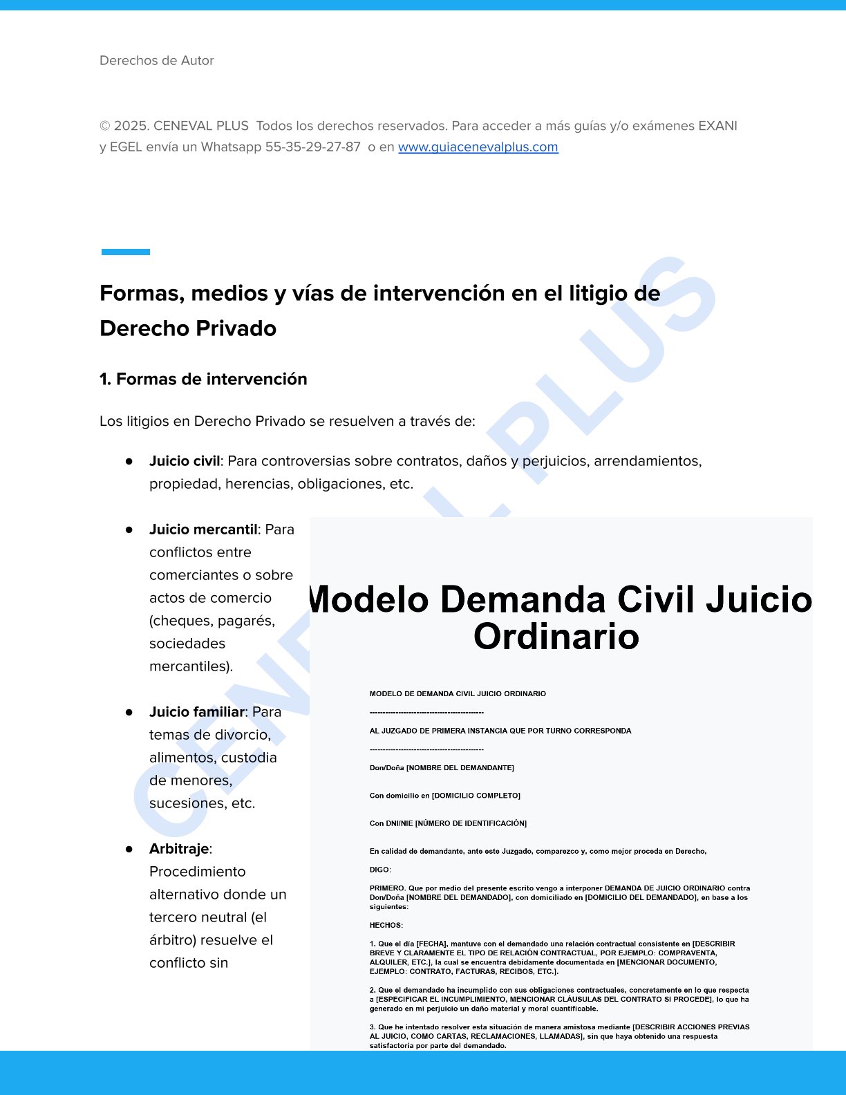 Guia  Derecho EGEL Plus DERE