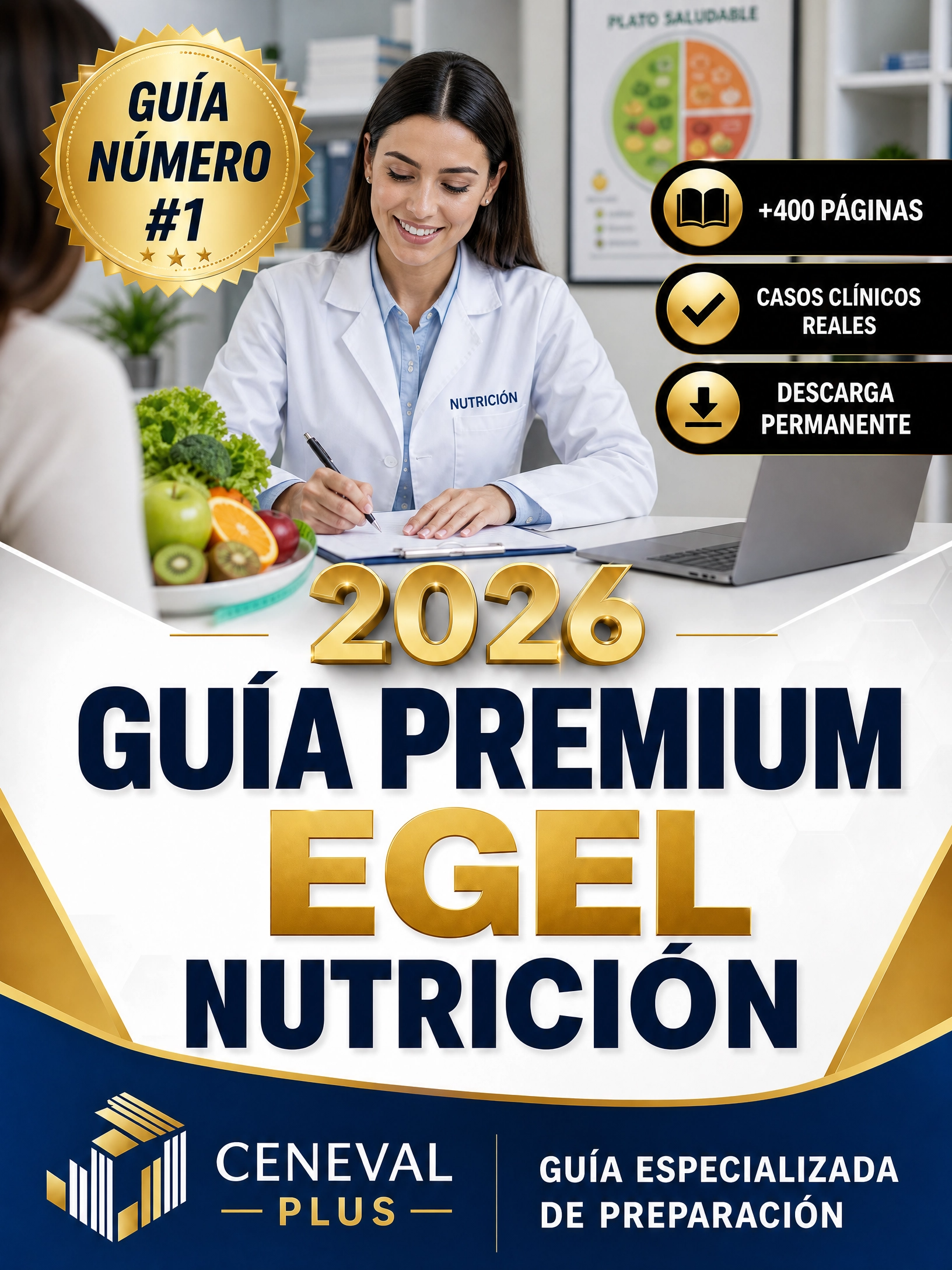 Guía Premium EGEL Nutrición NUTRI 2026 + EXAMEN REAL 