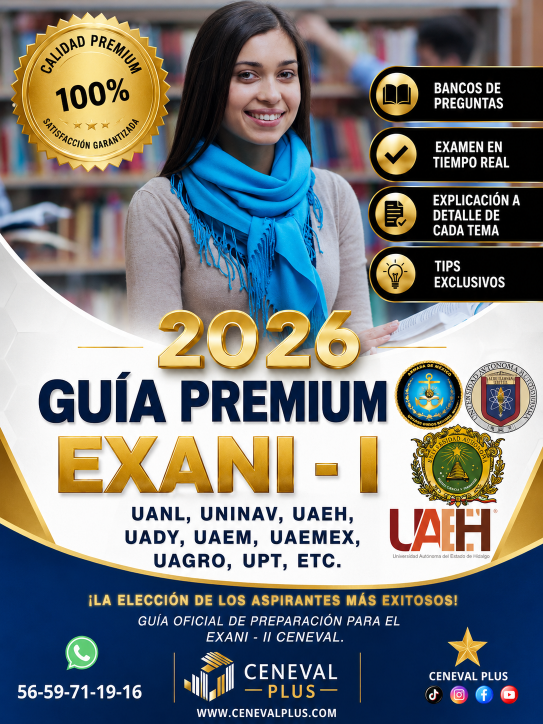  Guía Premium EXANI-II 2026 – Resuelta + EXAMEN REAL 