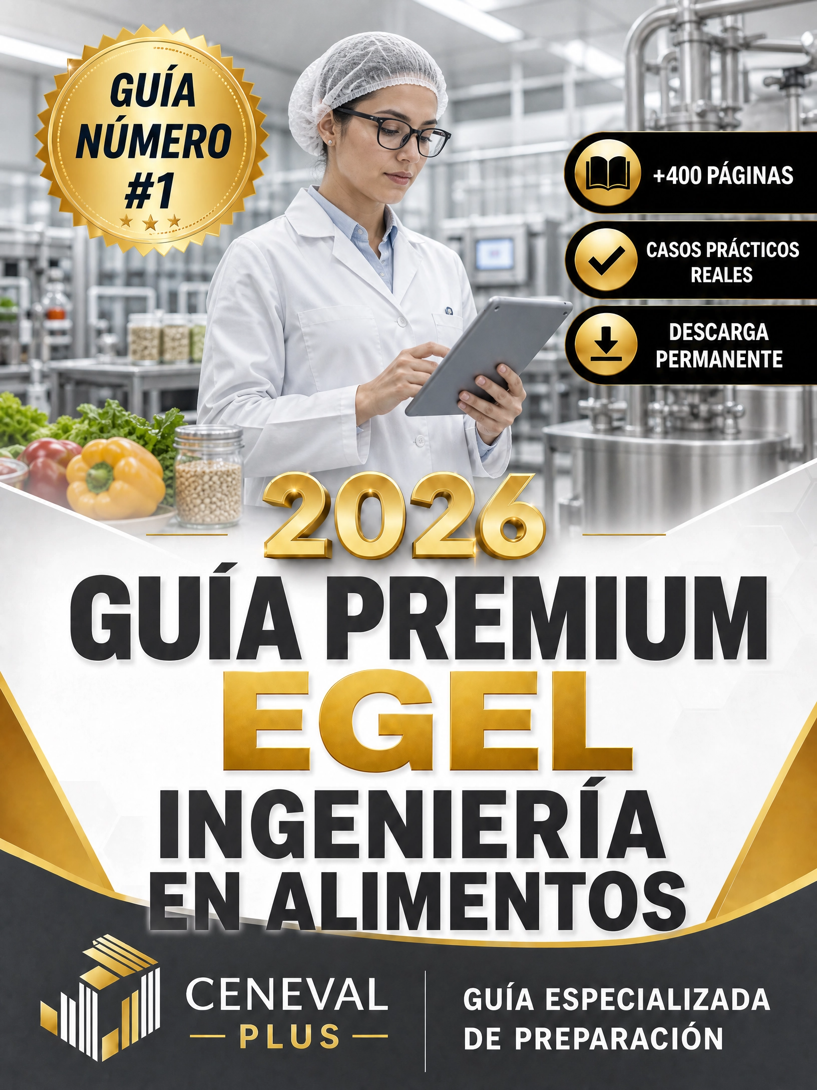 Guía Premium EGEL ING. Alimentos 2026 + EXAMEN REAL 