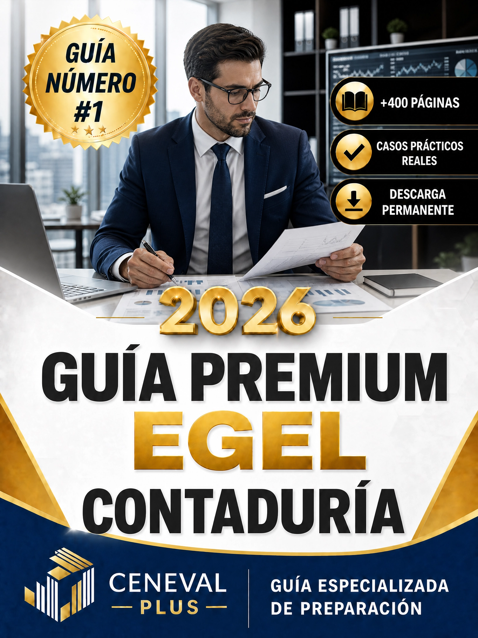 Guía Premium EGEL Lic. Contaduría 2026 + EXAMEN REAL 