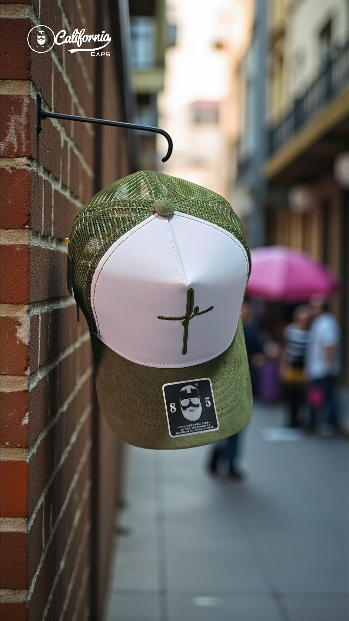 Gorra urbana verde