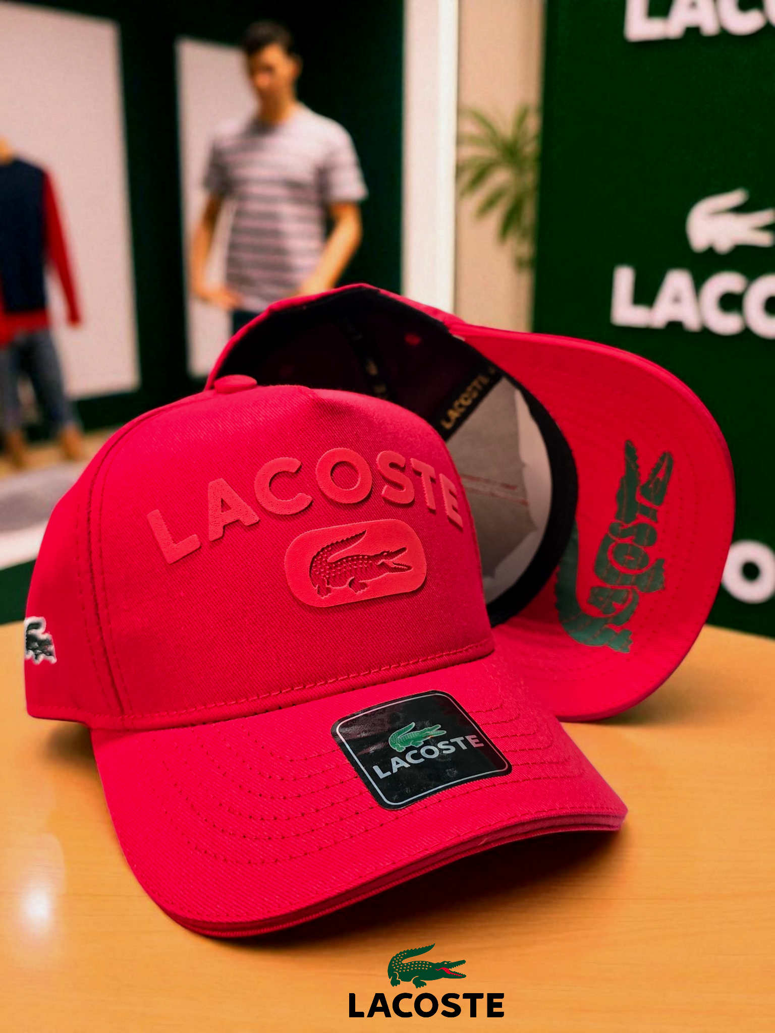 Gorra Lacoste roja