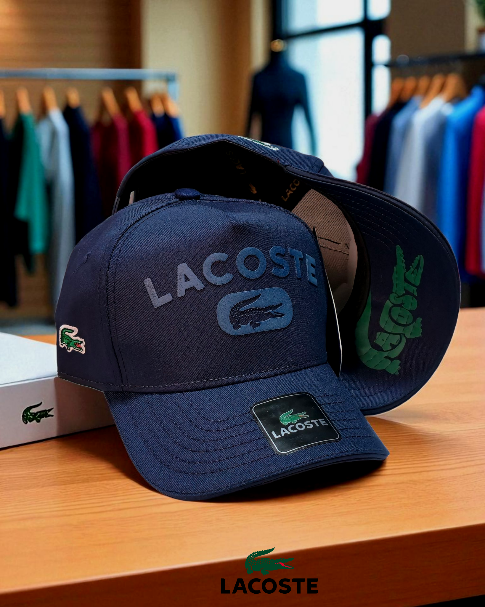 Gorra Lacoste azul marino