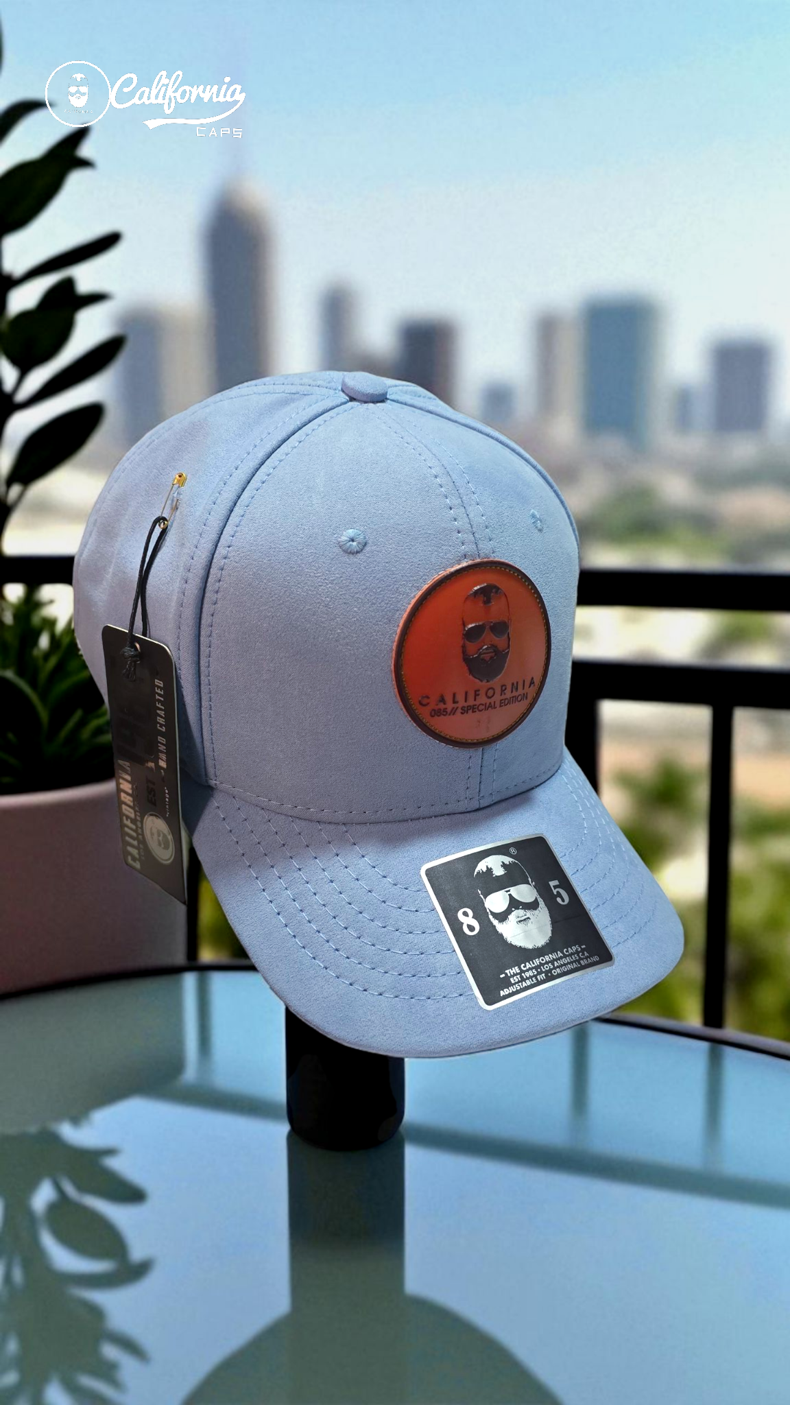 Gorra California Bear azul claro