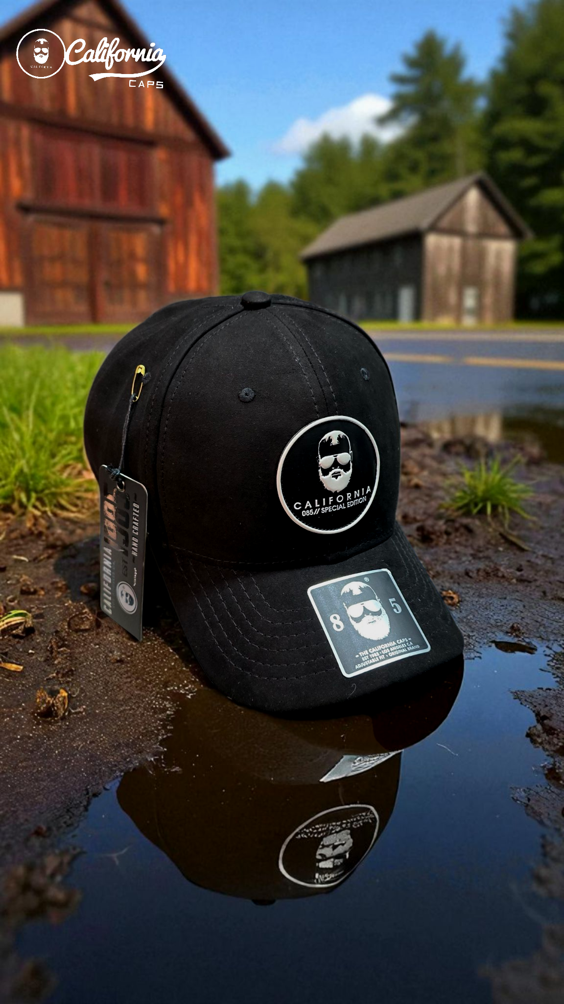 Gorra California Caps Negra