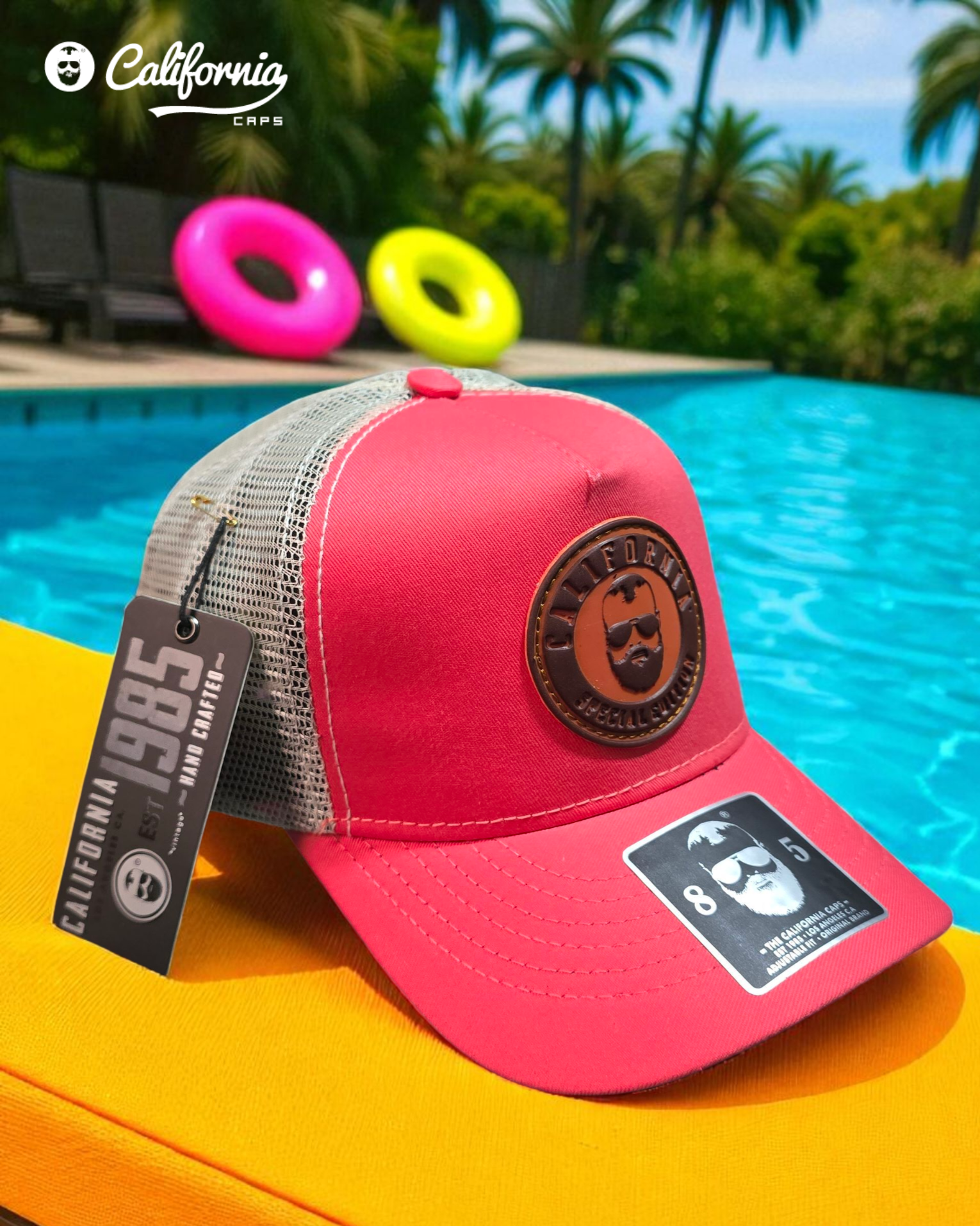 Gorra California Caps rosa