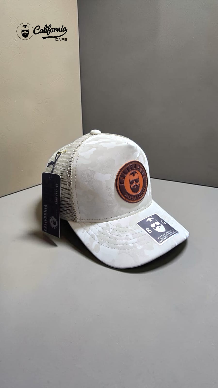 Gorra California Caps Beige