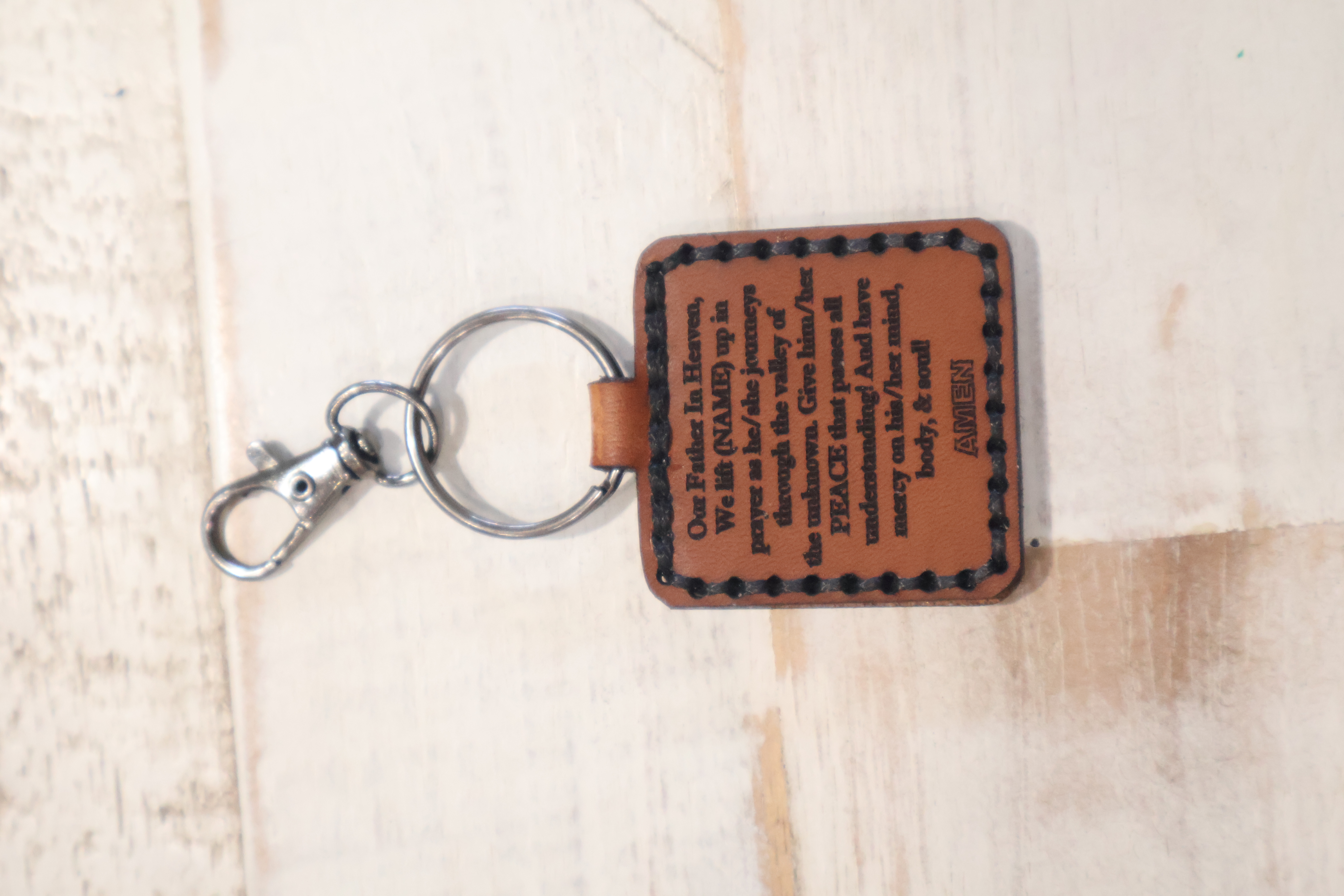 Prayer Square Keychain