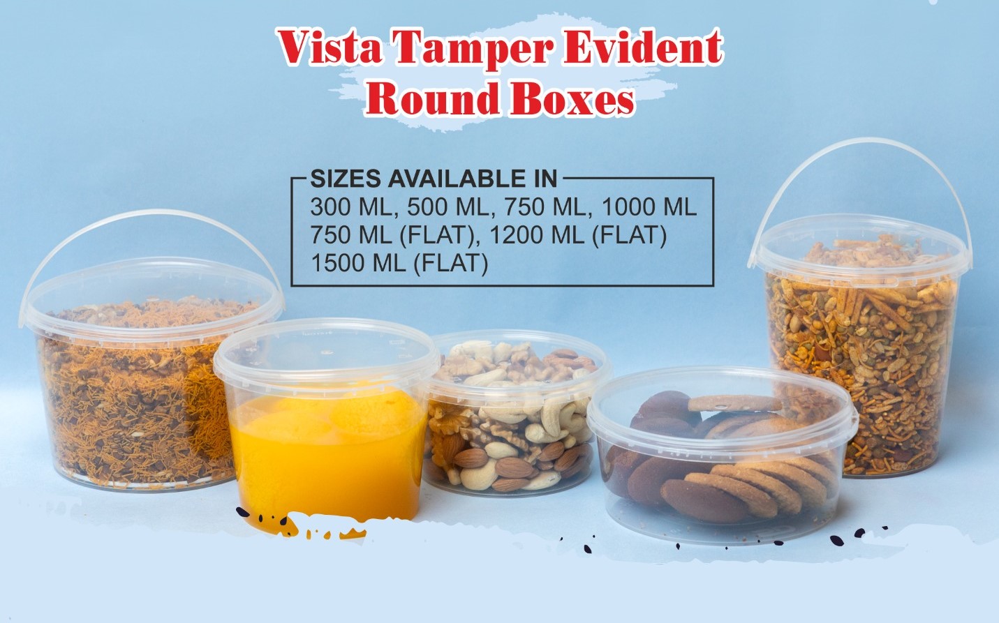 Vista Tamper Evident Round Boxes 
