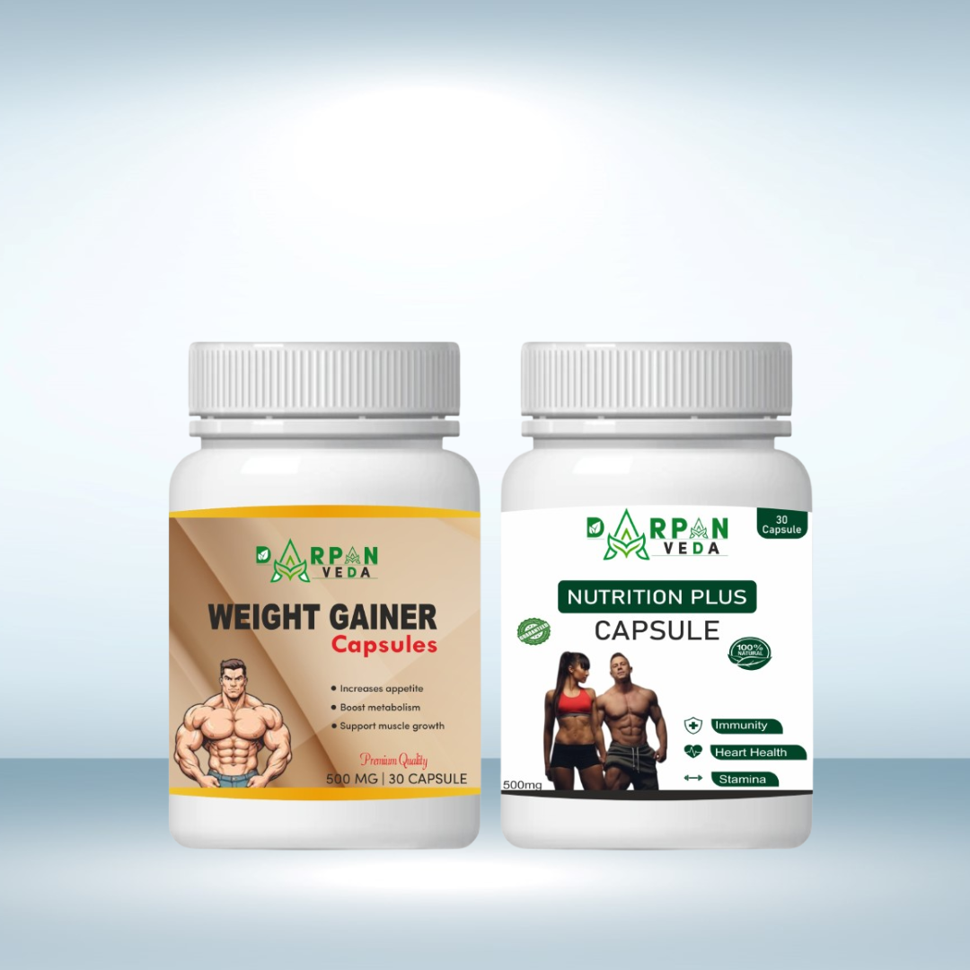 Darpanveda Weight Gain Capsules + Nutrition Plus Capsules Combo