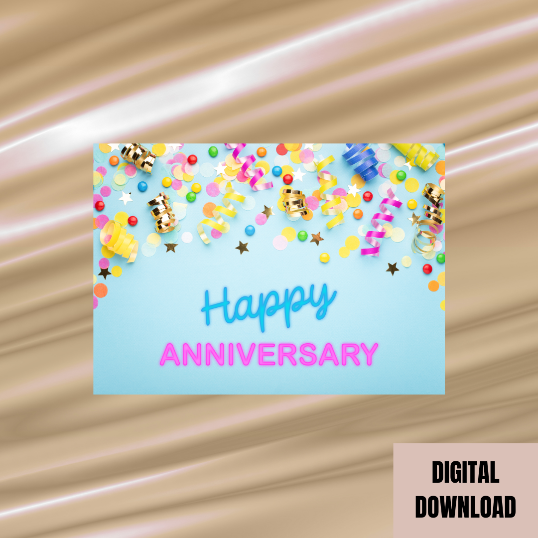 Cute Happy Anniversary Card