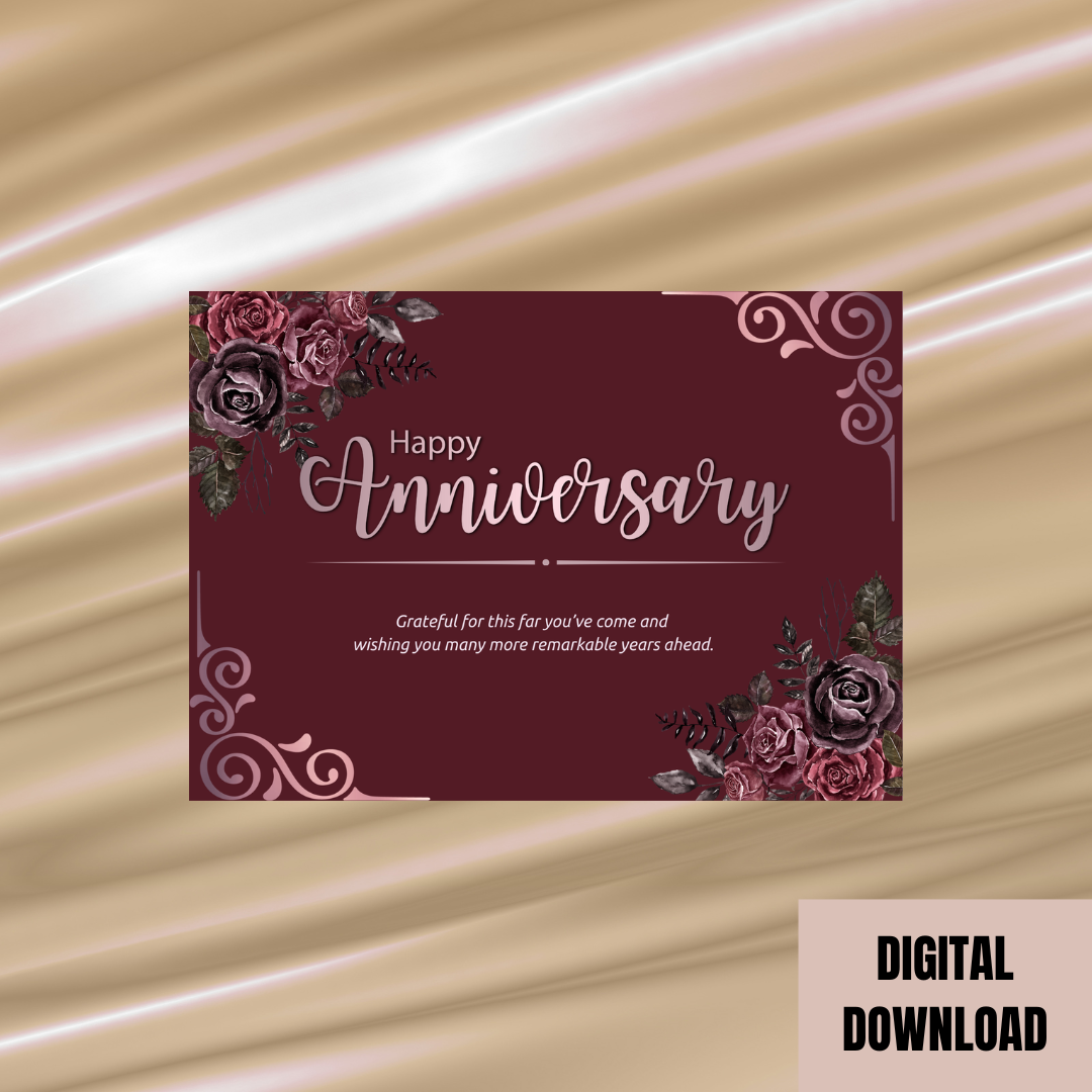 Lovely Happy Anniversary Card