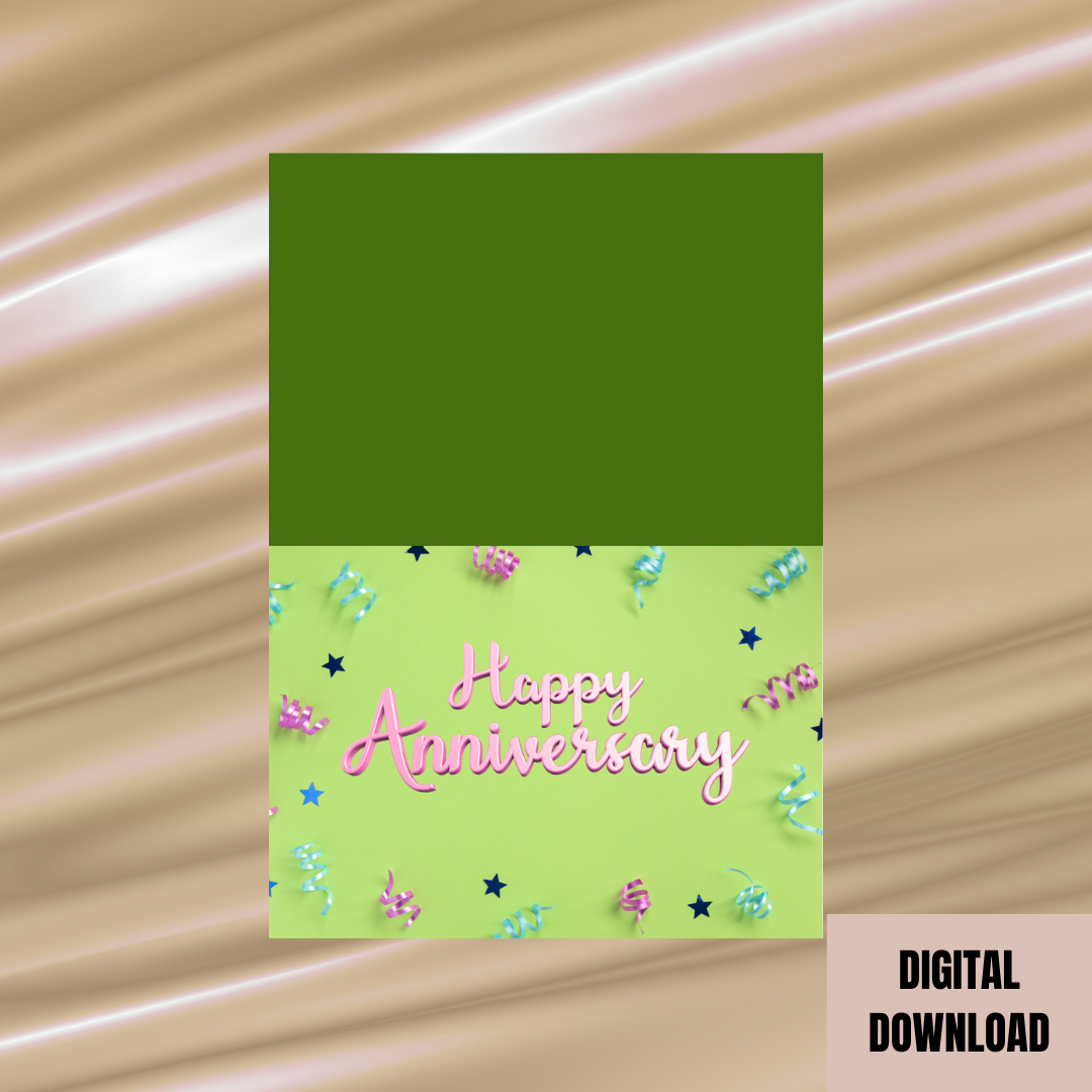 Lovely Happy Anniversary Folded Card