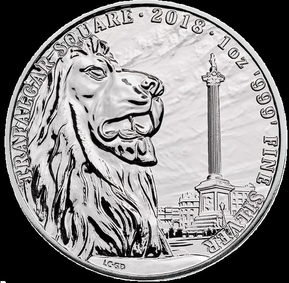 2018 Trafalgar Square 1 oz Silver Coin