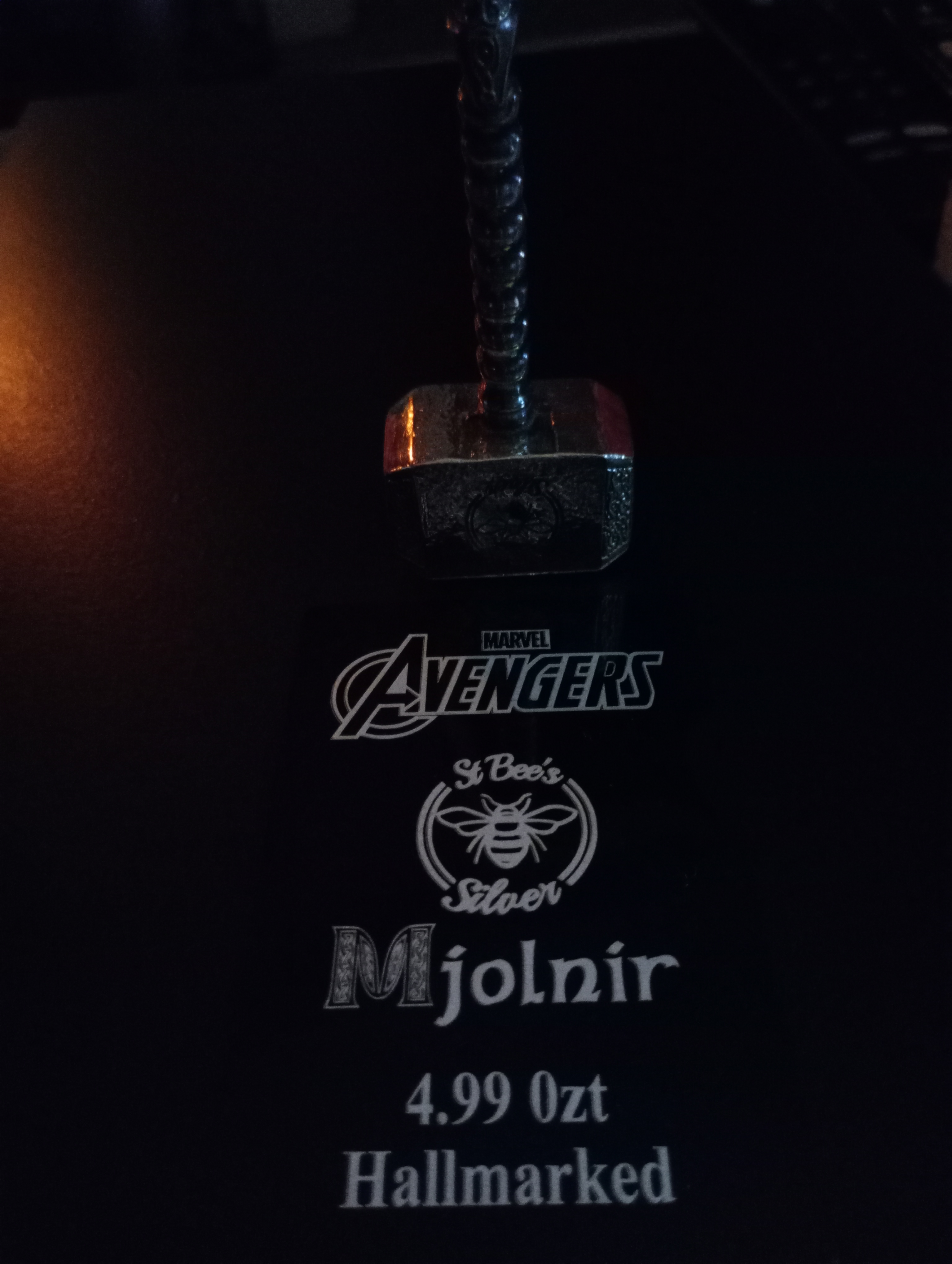 5oz Handcrafted Silver Mjolnir