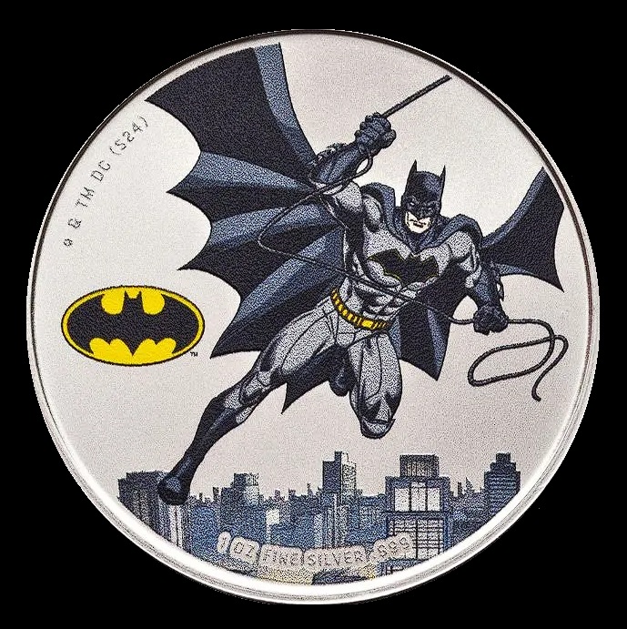 Batman 1oz Silver Coloured Coin
