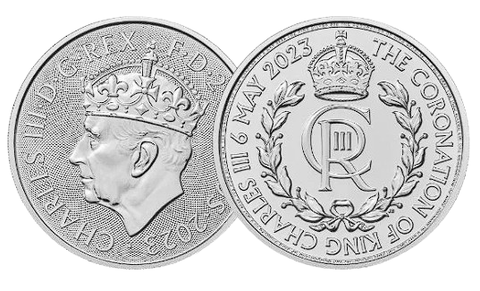1oz Silver King Charles III Coronation Cypher Coin