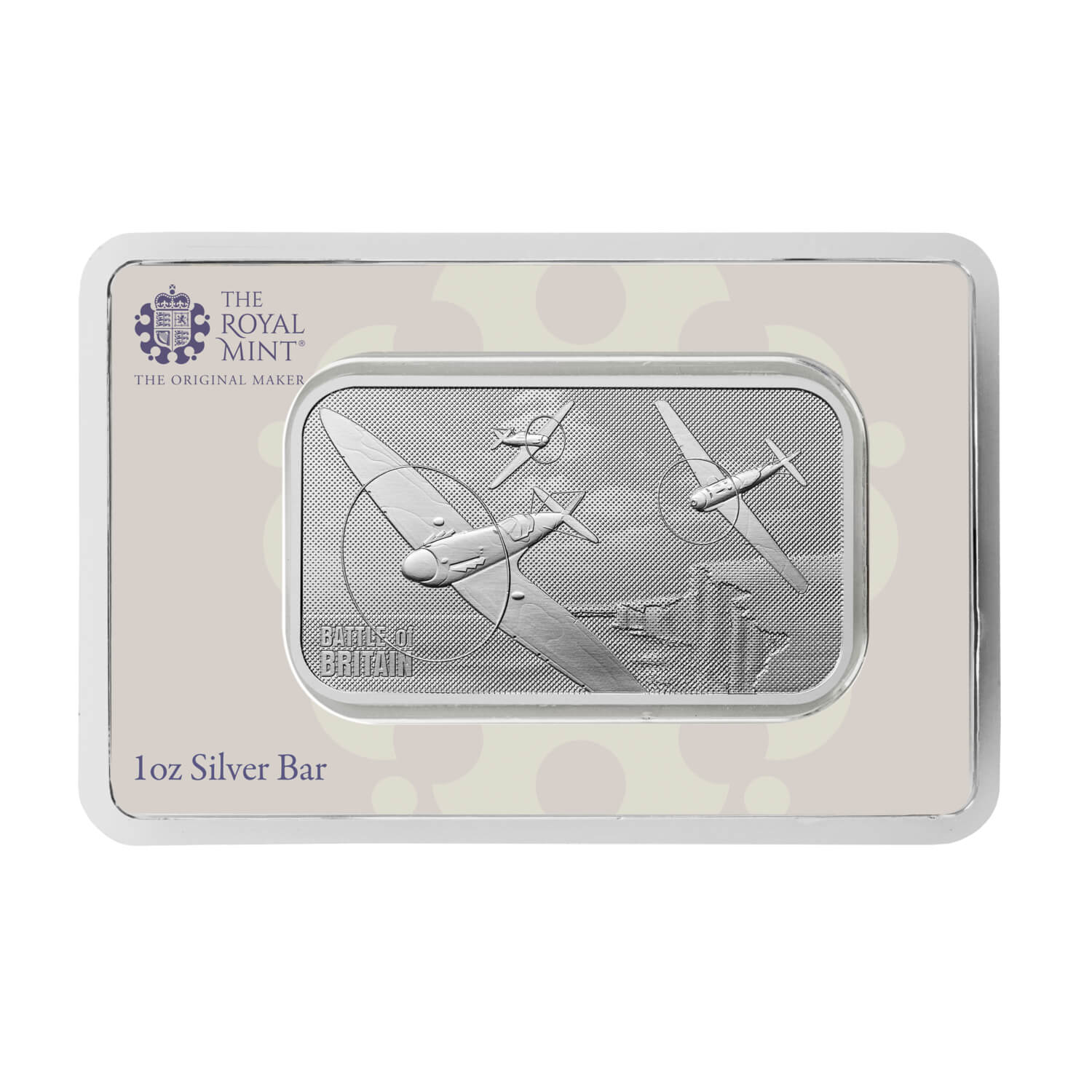1 oz Royal Mint Battle of Britain Fine Silver Bar