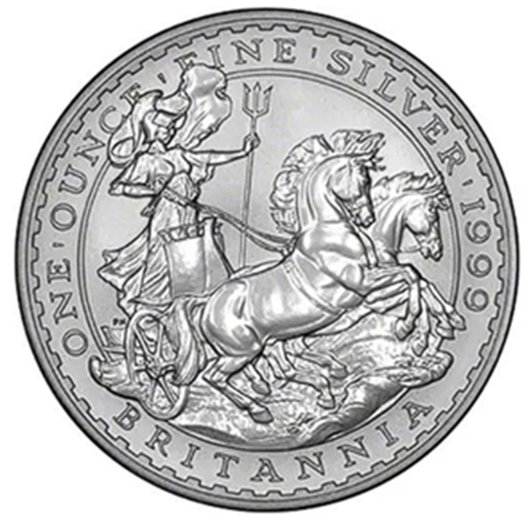 1999 Britannia One Ounce Fine Silver Coin