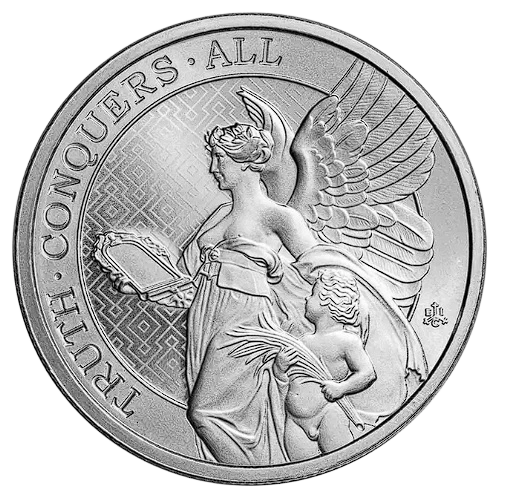 2022 St Helena Truth Conquers All Silver Coin