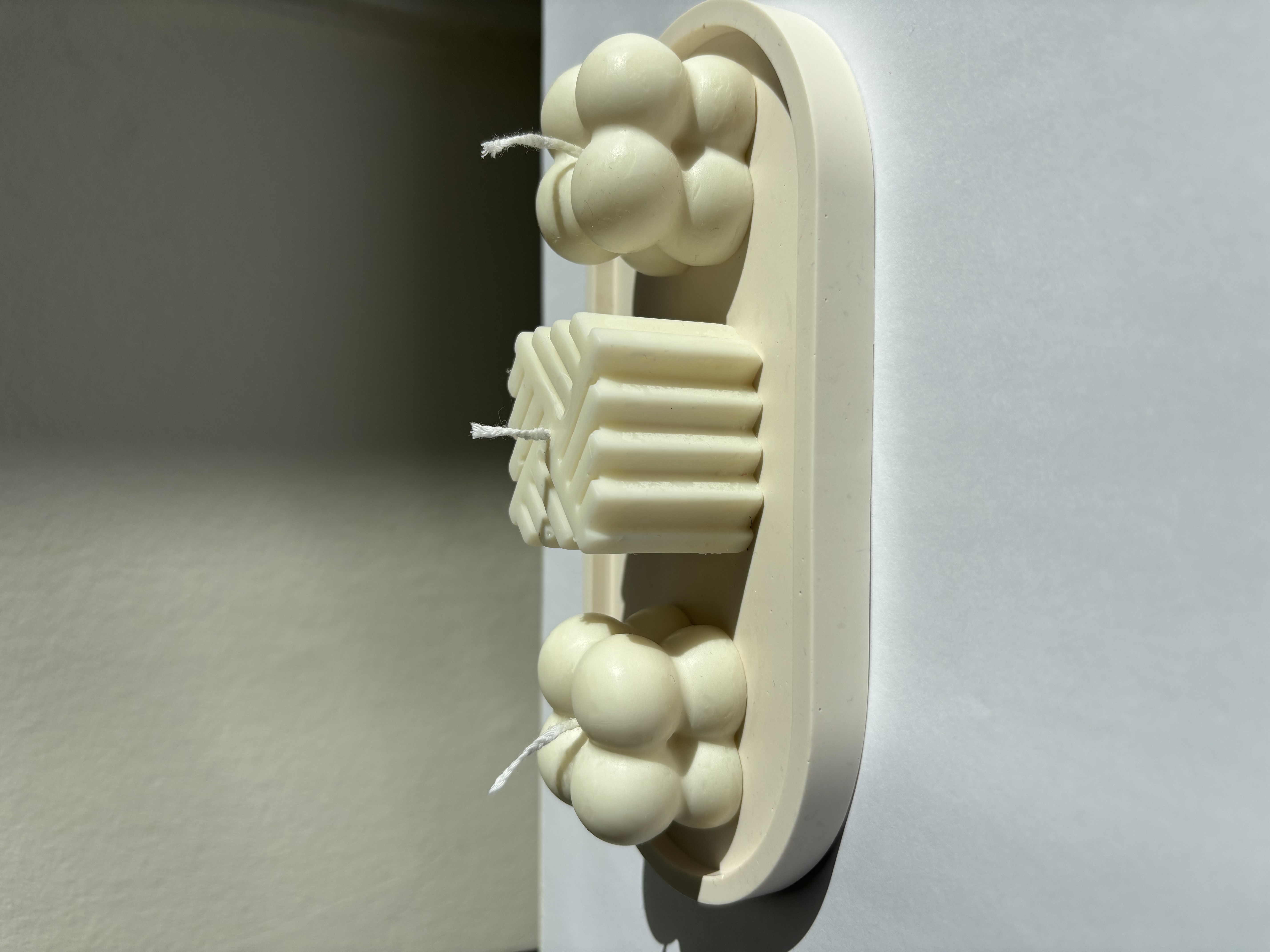 Plateau déco 3 bougies