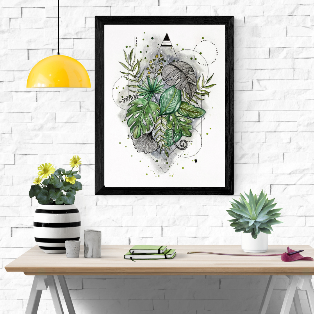 Pflanzen | Print A4 / A5 | Kunstdruck von Aquarell Original auf Premiumpapier