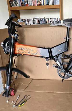 Vélo électrique pliable à double moteur X3000 MAX 2000W LANKELEISI 