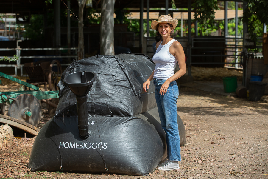 Système Production de Bio Gaz Nomade 4 mètres cube HOMEBIOGAS