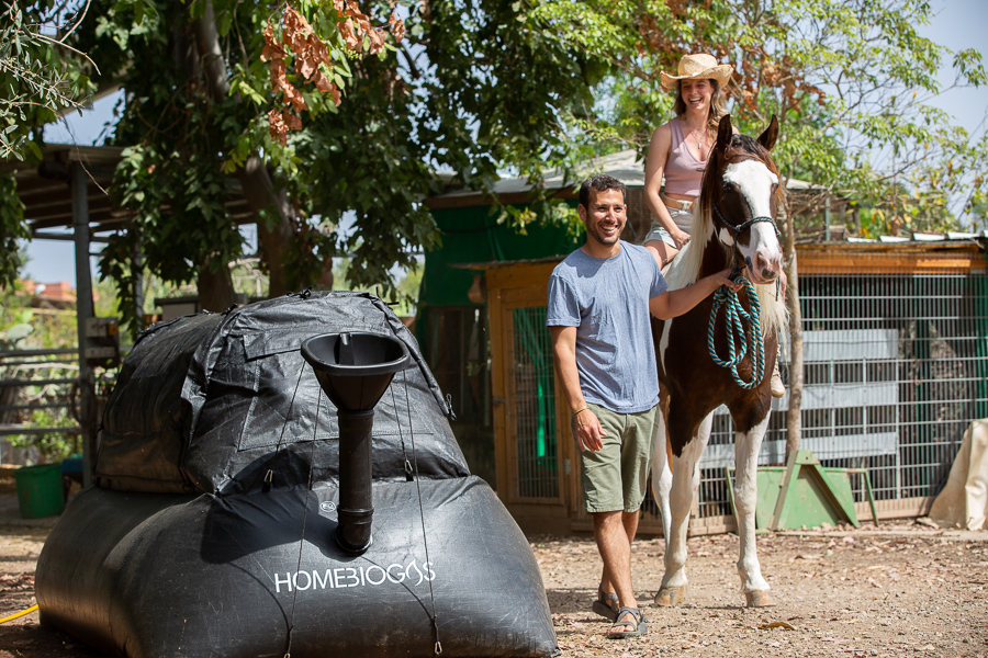 Système Production de Bio Gaz Nomade 4 mètres cube HOMEBIOGAS