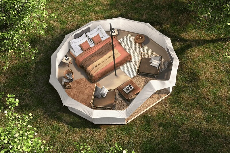 Tente Haut de gamme Beige Essential Bell 5.2 AUTHENTIC