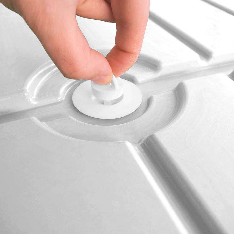 12 Bacs blanc pour Chariot de culture - Réserve d'eau avec soupape OLANDELLI