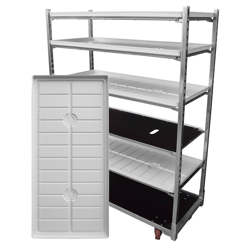 12 Bacs blanc pour Chariot de culture - Réserve d'eau avec soupape OLANDELLI