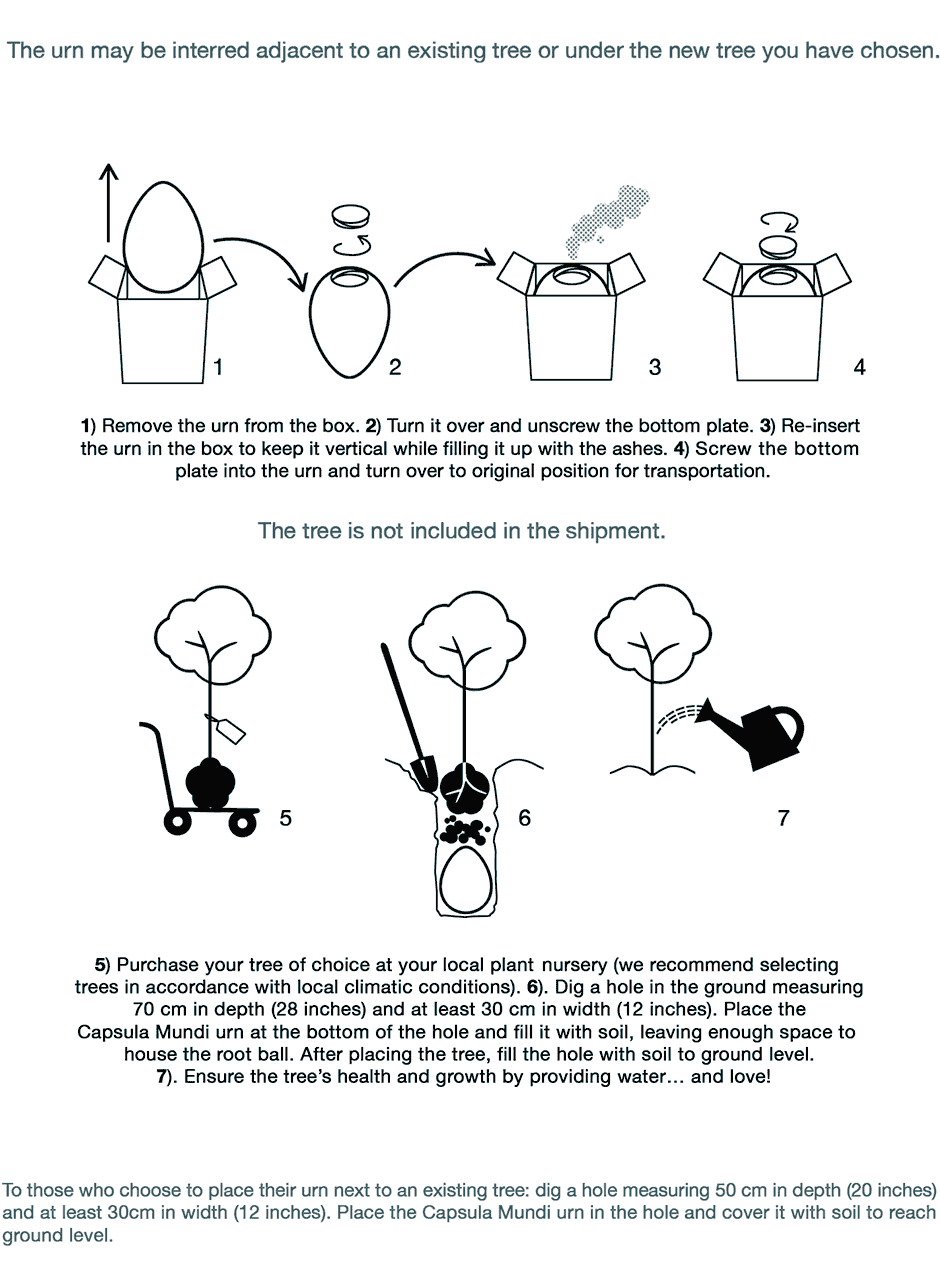 Urne biodégradable BLANCHE