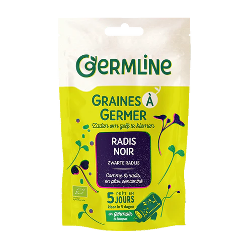 Graines à germer biologiques de radis noir, 150g