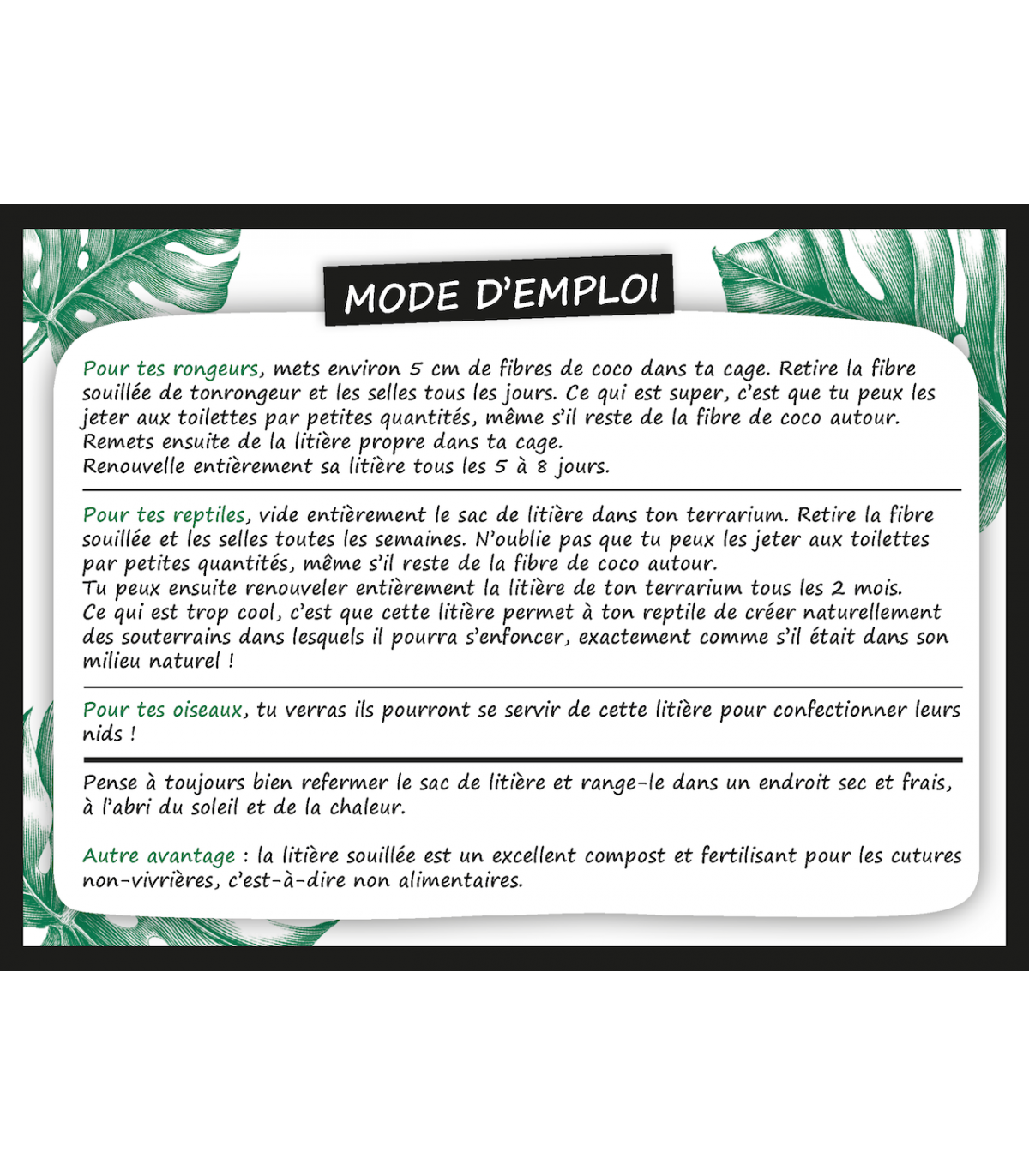 Litière Universelle "Coocopremium" by Toopet 