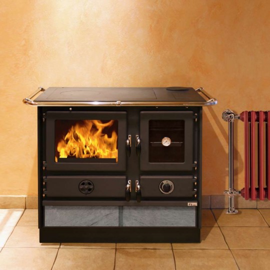 Cuisinière bouilleur à bois super thermo Magnum pierre ollaire MBS