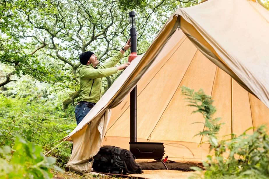 Poêle à bois camping : FRONTIER Plus (+Sortie Exit )