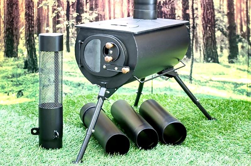 Poêle à bois camping : FRONTIER Plus (+Sortie Exit )
